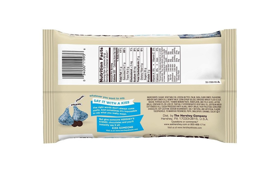 Hershey's Kisses Cookies 'n' Creme    Pack  297 grams